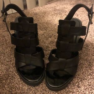 Kesara Black  High Heel Sandals New Size 8